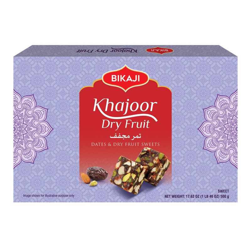 Bikaji Khajoor Dry Fruit 17.63 Ounce Box