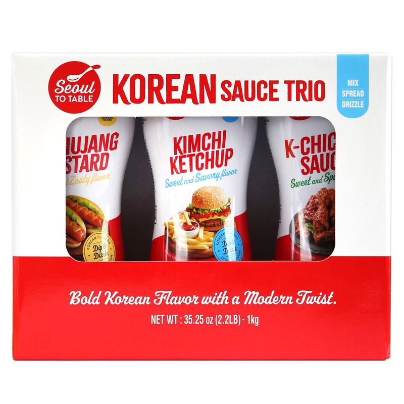 Seoul To Table Korean Sauce Trio 3 Pack 35.2 Ounces
