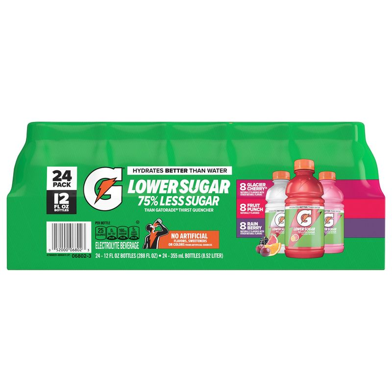 Gatorade Low Sugar Variety Pack 24 / 12 Ounce Bottles