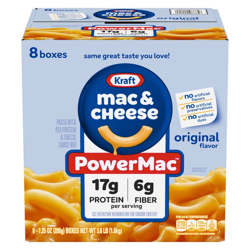 Kraft Mac & Cheese Powermac 8/7.25 oz