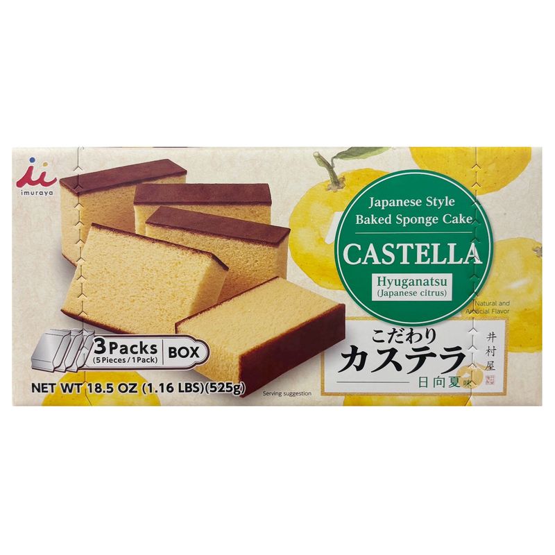 Imuraya Hyuganatsu Castella Cake 18.5 Ounces