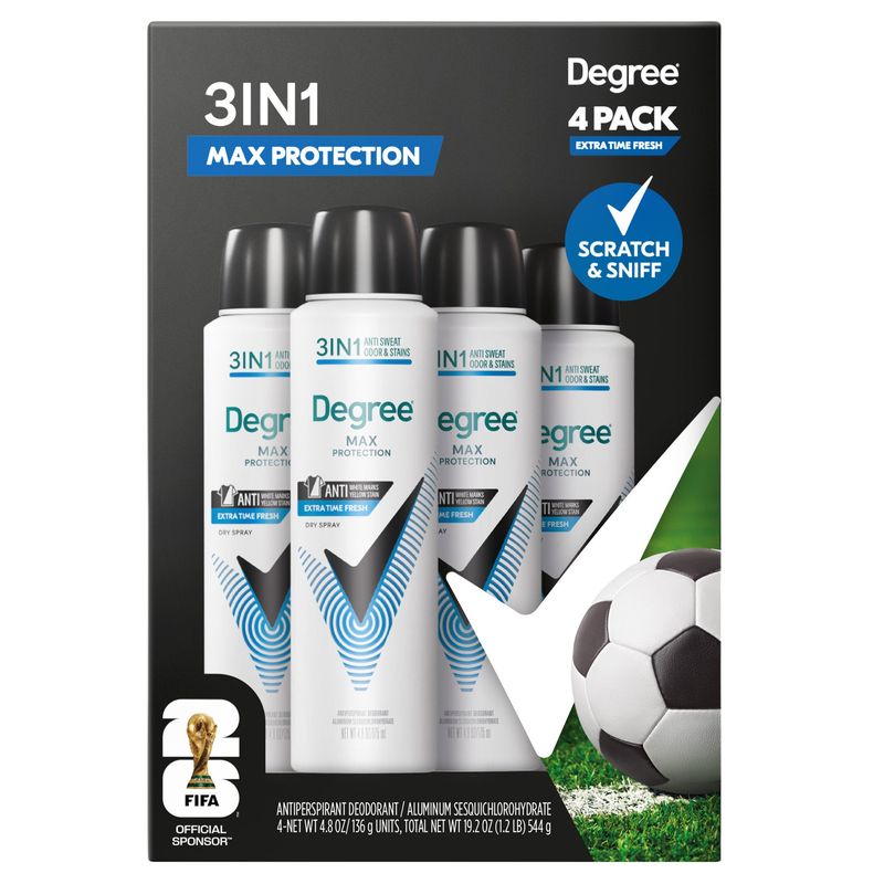 Degree Max Protection Fresh Dry Spray 4 / 4.8 oz