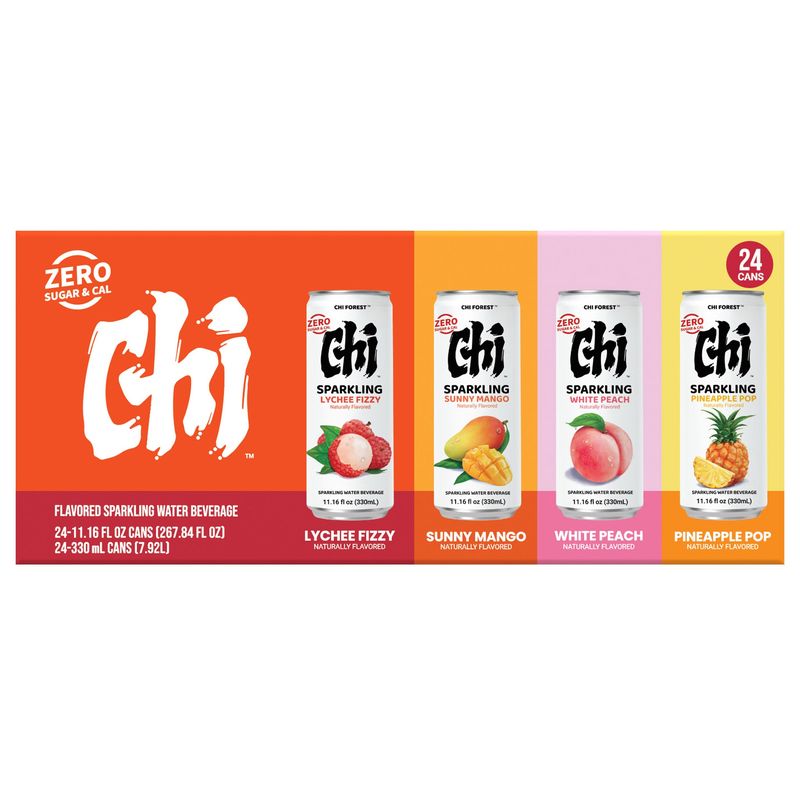 Chi Forest Variety Sparkling Water 24/11.15 Floz(8.36qts)