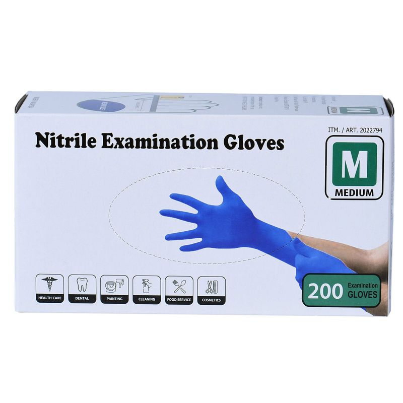 Nitrile Exam Gloves Medium, 200 ct