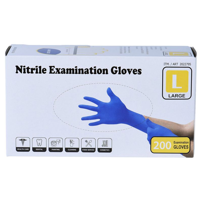 Nitrile Exam Gloves Large, 200 ct