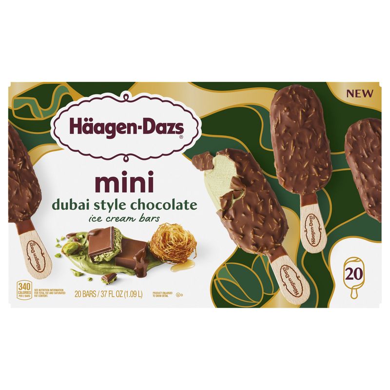 Haagen Dazs Dubai Choc. Mini Bars 20 Count Box