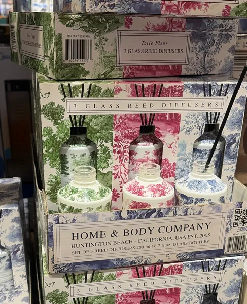 Home & Body 3 Glass Reed Diffusers
