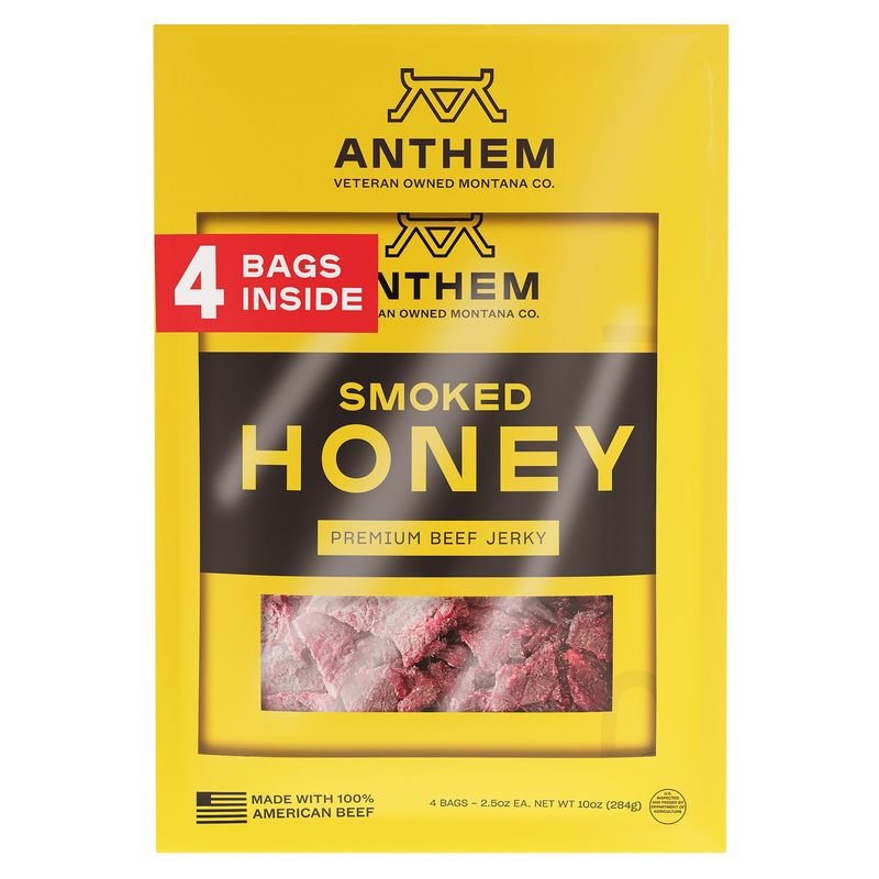 Anthem Snacks Smoked Honey Jerky 4/2.5 oz