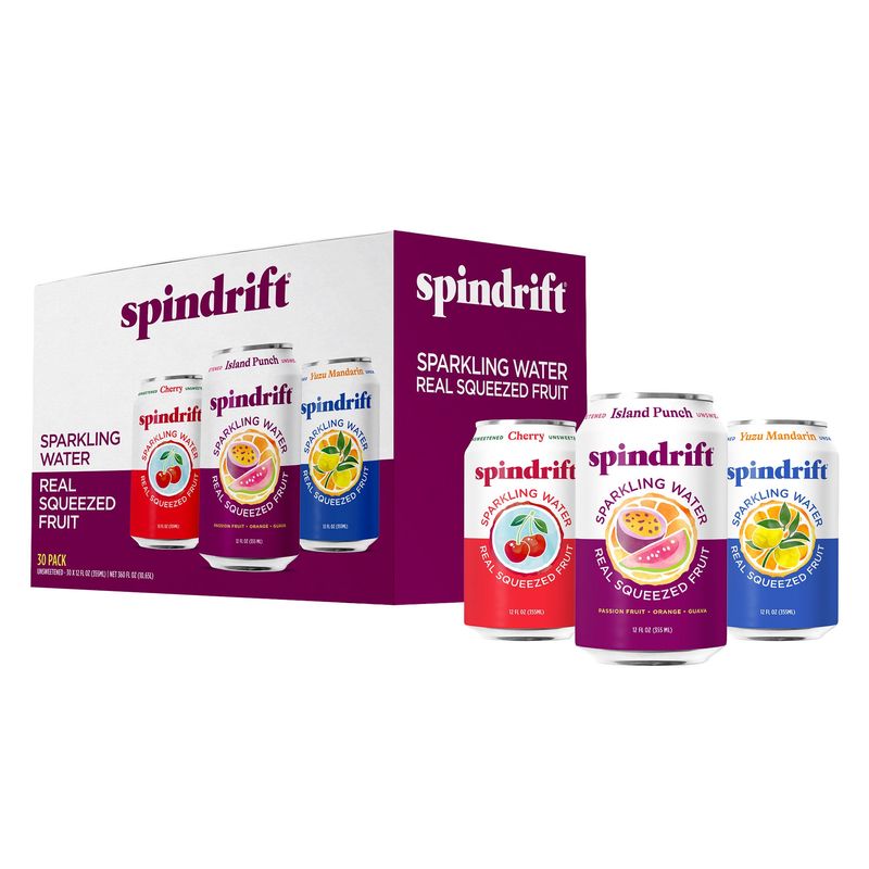 Spindrift Cherry Variety 30/12 Ounce Cans