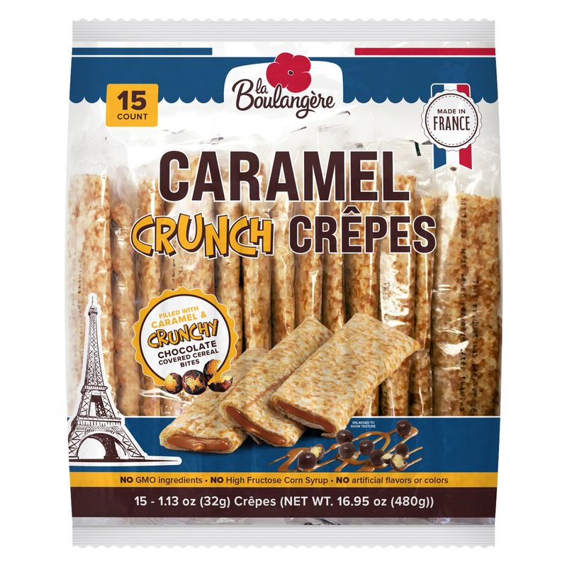 La Boulangere Caramel Crunchy Crepes 15/16.9 oz Net Wgt