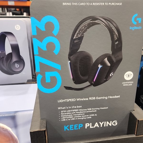 Logitech G733 Wireless Over-Ear Gaming Headset - Black