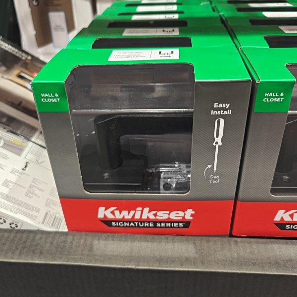 Kwikset Lisbon Lever Matte Black