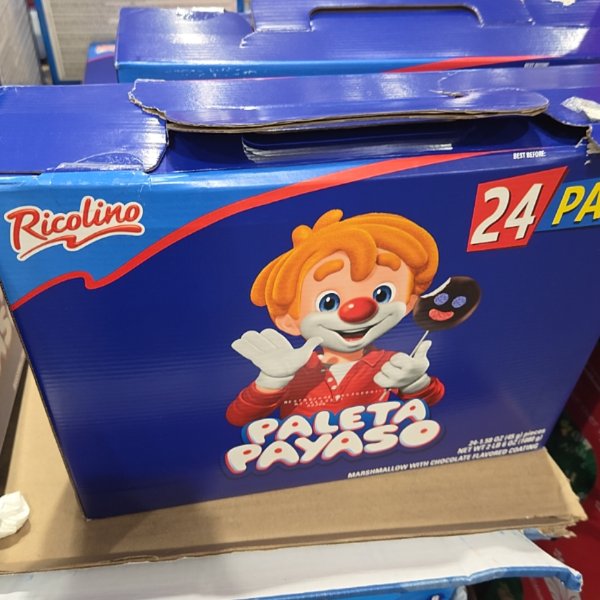 Ricolino Paleta Payaso 24 Pack 1.6 Ounces Ea