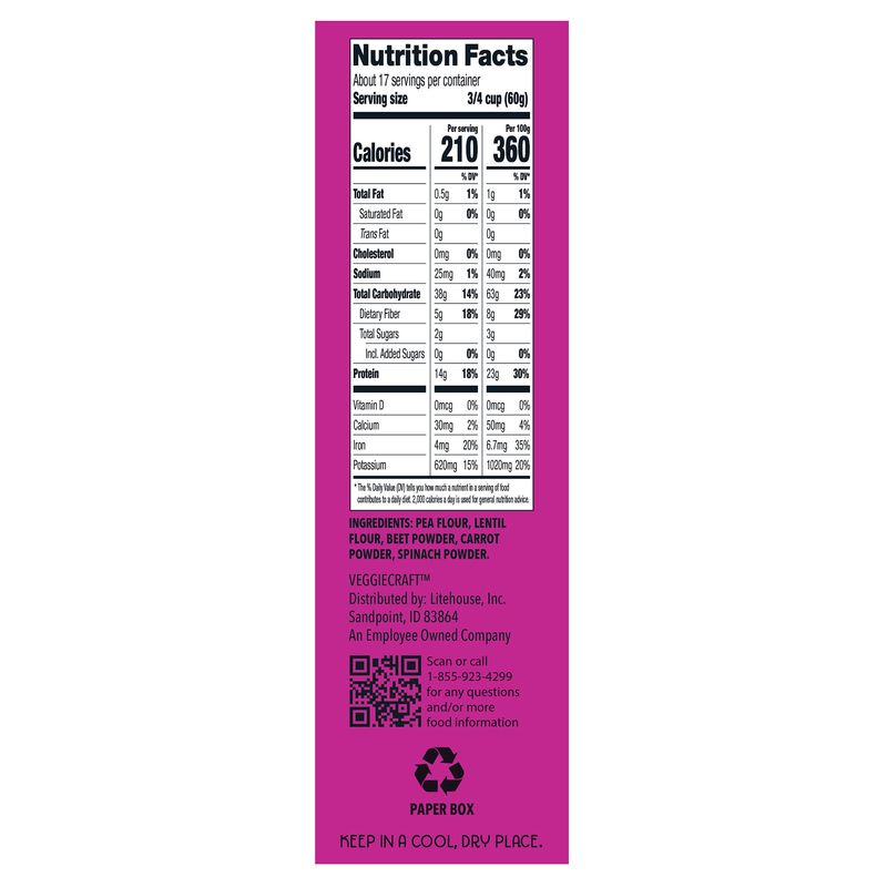 Veggiecraft Rainbow Rotini Pasta 35.2 oz