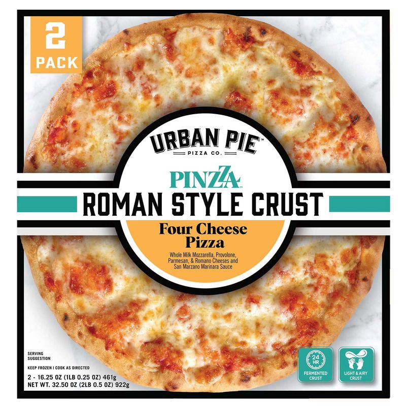 Urban Pie Pinzza Four Cheese Pizza 2 Count Box