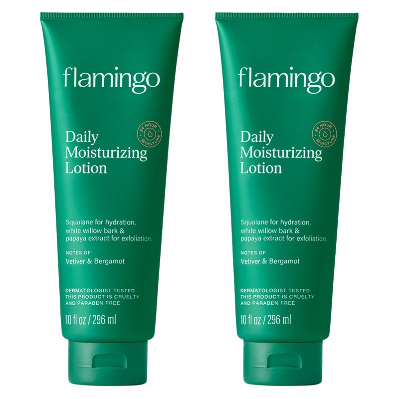 Flamingo Daily Moisturizing Lotion 10 fl Oz, 2pk