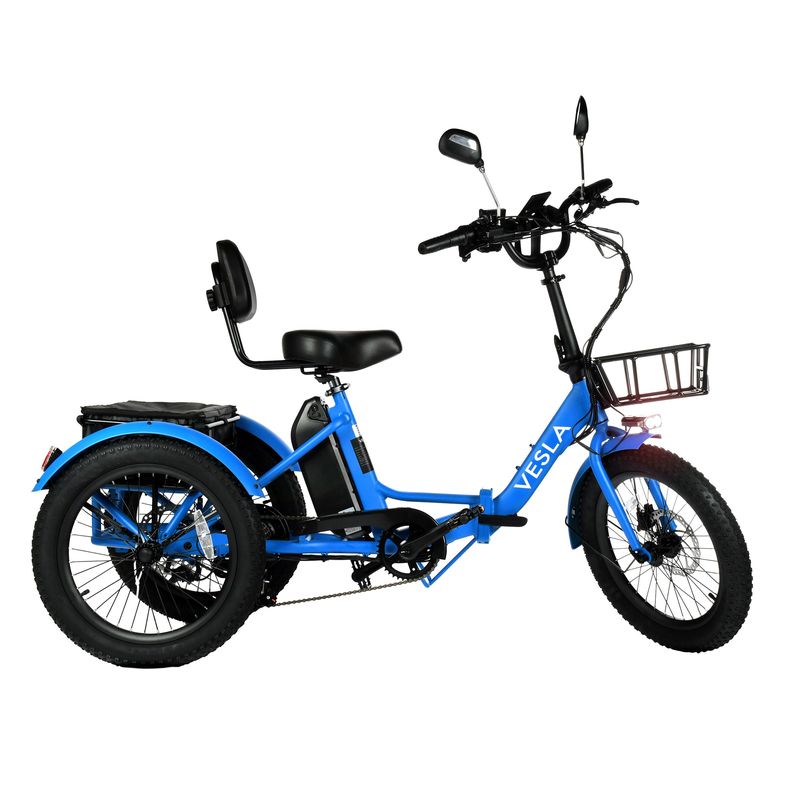 Vesla Foldable Fat Tire E-Trike * Verify Local Laws *