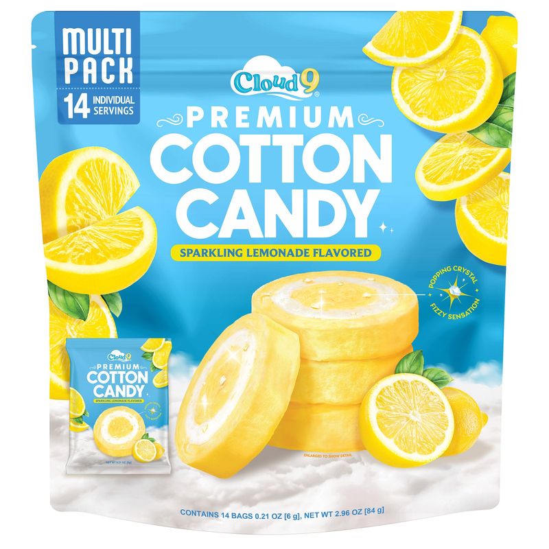 Cloud 9 Sparkling Lemonade Cotton Candy 14 ct