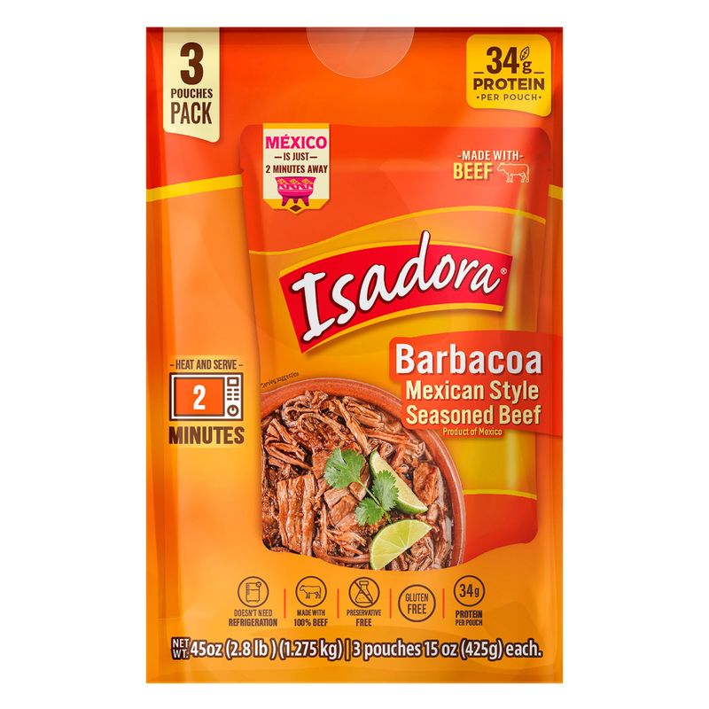 Isadora Beef Barbacoa 3/15oz