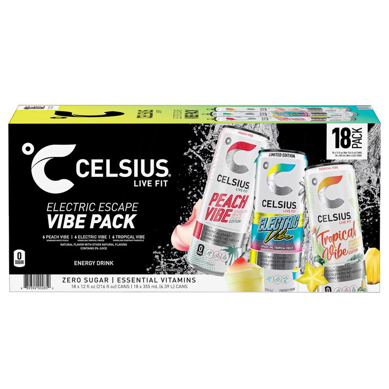 Celsius Vibe Energy Variety Pack 18/12 fl oz