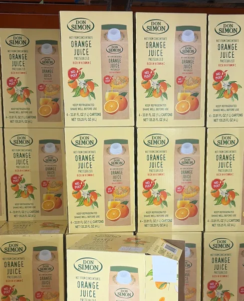 Don Simon 100% Pure Orange Juice 4/33.8 fl oz (4.22 Qt)