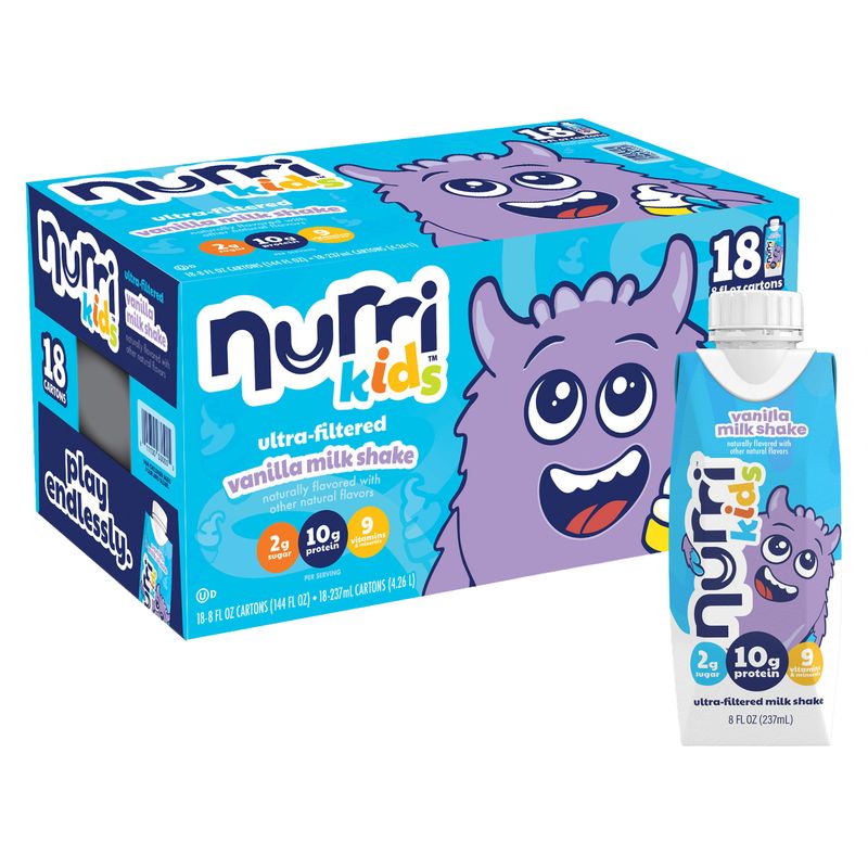 Nurri Kids Vanilla 8 fl Oz/ 18pk