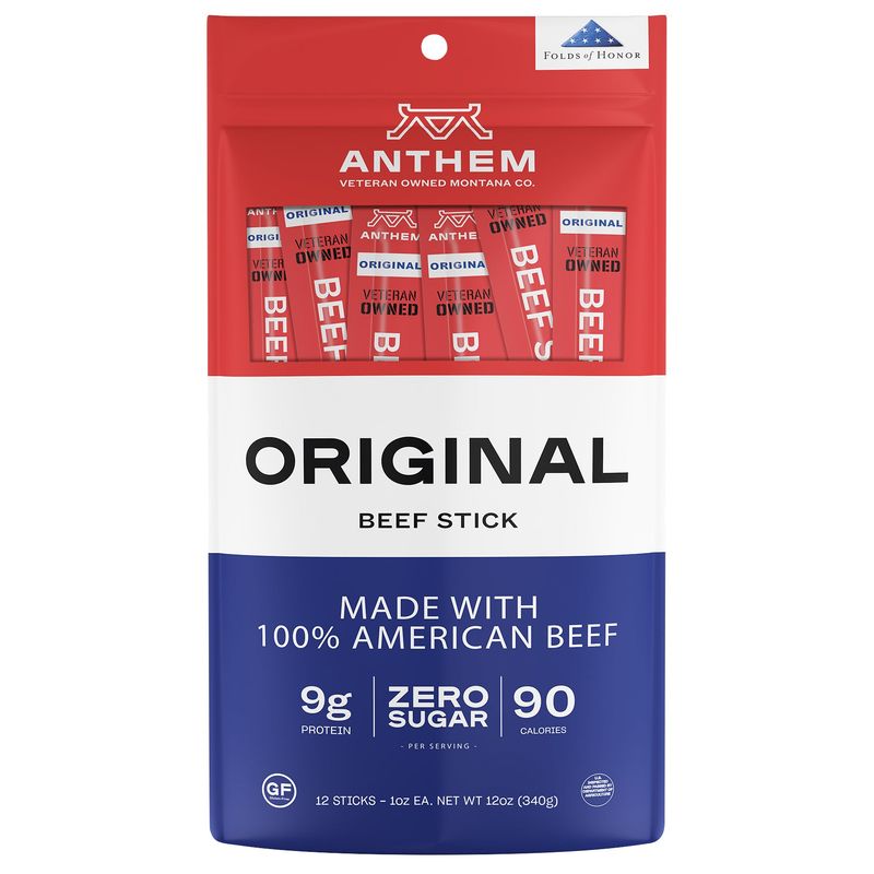 Anthem Snacks Original Beef Stick 12/1 oz