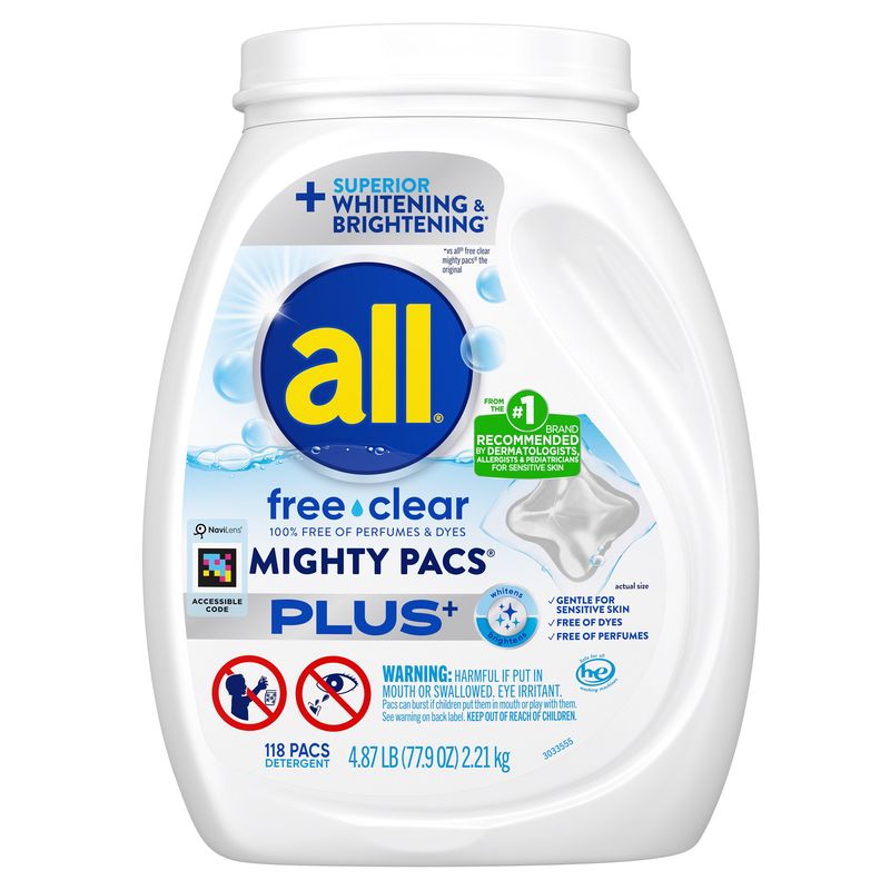All Free & Clear Laundry Pods 118 Count