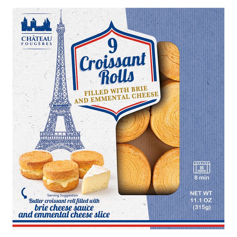 Chateau Fougeres Brie Croissant Roll 11 oz