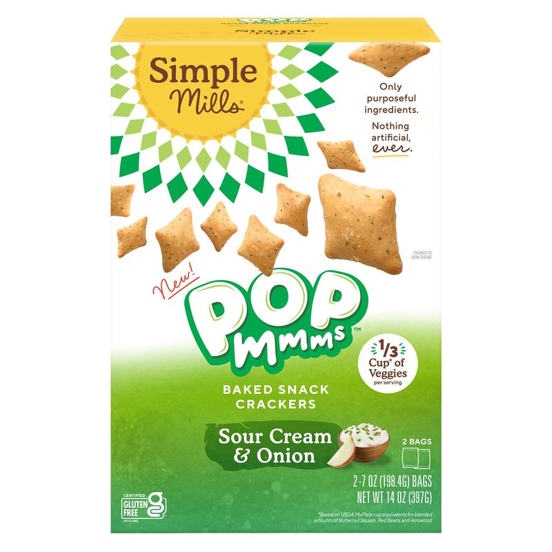 Simple Mills Popmmms Sour Cream & Onion 14 oz