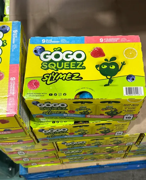 Gogo Squeez Slymez Fruit Gel 18 Pack 3.5 Ounce Each