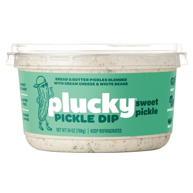 Plucky Pickle Dip Sweet Pickle 24 Ounces