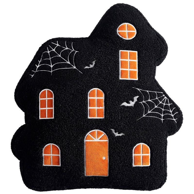 Brentwood Deco Pillows Haunted House + Cat