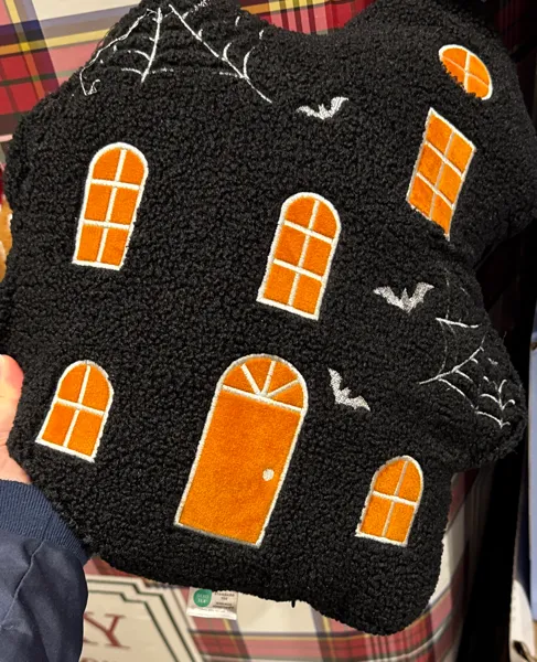 Brentwood Deco Pillows Haunted House + Cat