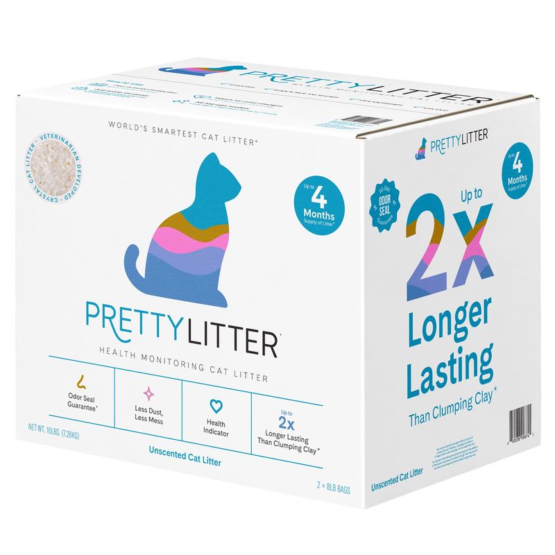 Pretty Litter Cat Litter 2 Bags 8 Pounds Each