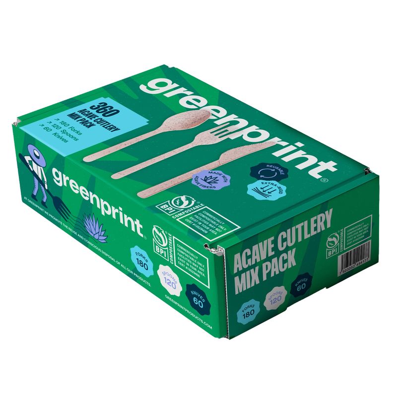Greenprint Compostable Agave Cutlery Set Of 360