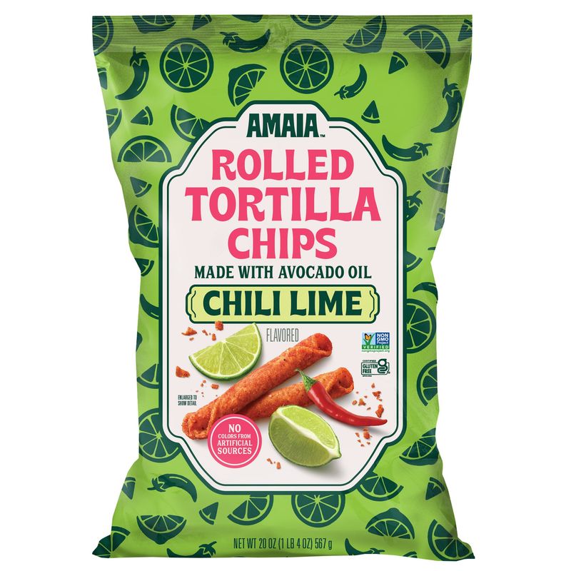 Amaia Chile Lime Avocado Oil Rolled Tortilla 20oz