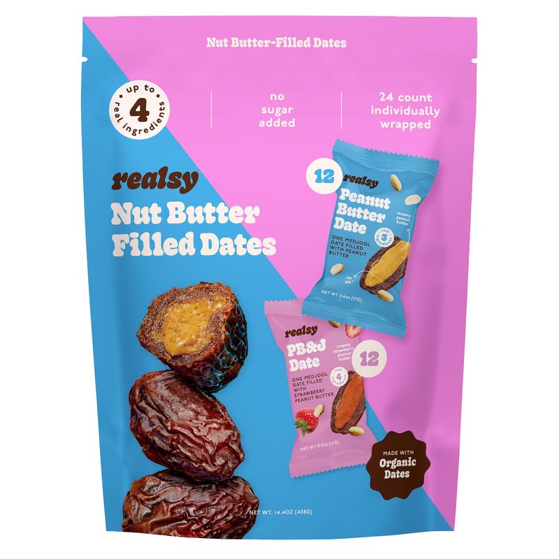 Realsy Pb & J Filled Dates 14.4 Ounce Bag
