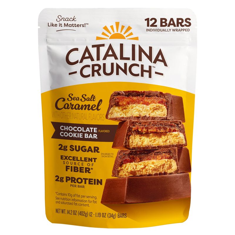 Catalina Snacks Caramel Chocolate Cookie Bars 12ct