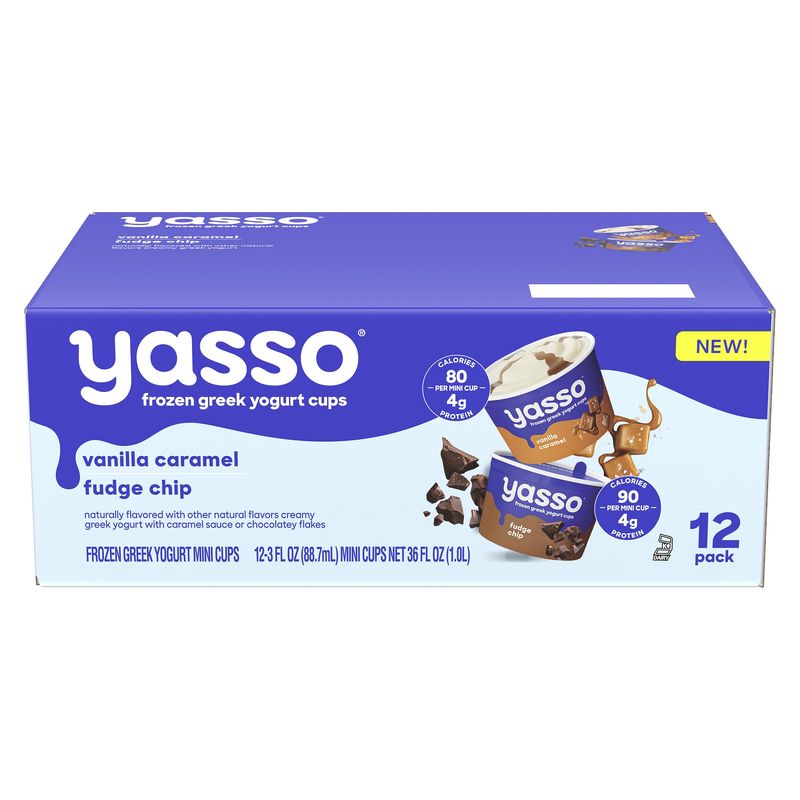 Yasso Vanilla Caramel Fudge Chip 3 Ounce Cups