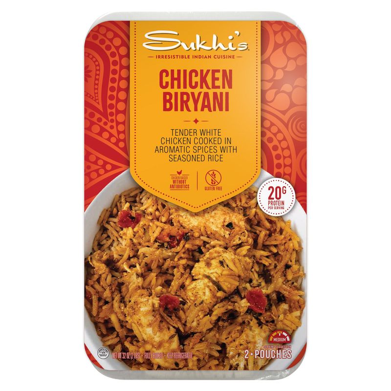 Sukhi'S Chicken Biryani With Rice 2 Pack 16 oz Each