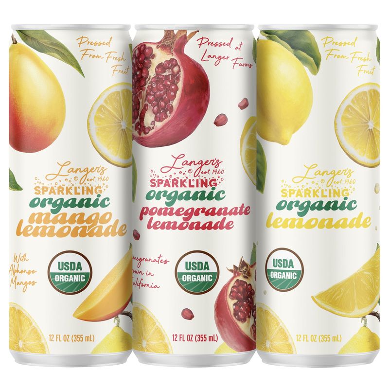 Langer'S Sparkling Lemonade 24/12 oz