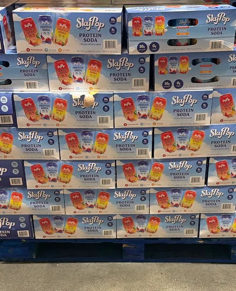 Skypop Protein Soda Vty 15/12 oz Cans