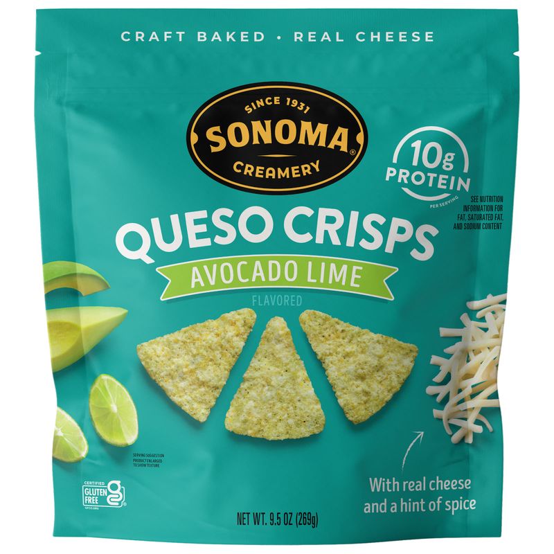 Sonoma Creamery Avocado Lime Queso Crisps 9.5oz