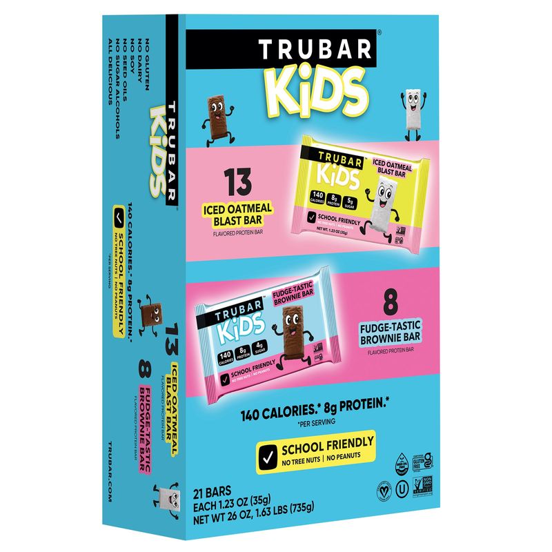 Trubar Kids Protein Bar Vrty 21/1.23 oz
