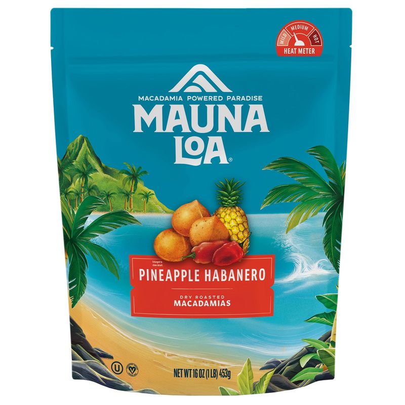 Mauna Loa Pineapple Habanero Macadamias 16 Ounces