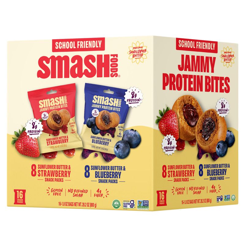 Smash Bites Sunbutter Blueberry & Strawberry 16 Count / 1.8 oz