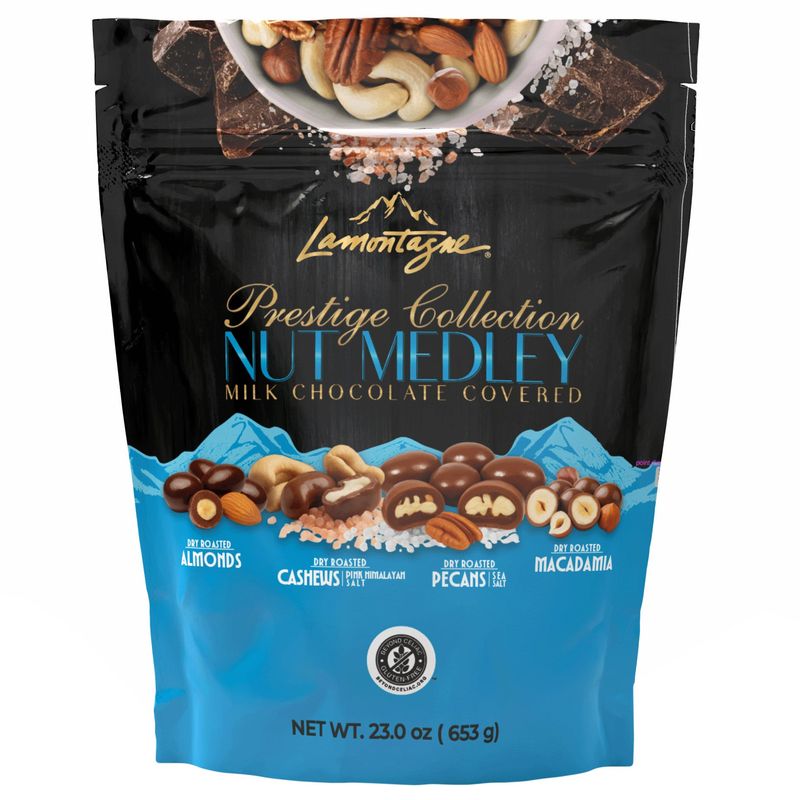 Lamontagne Milk Chocolate Mixed Nut Medley 23 oz