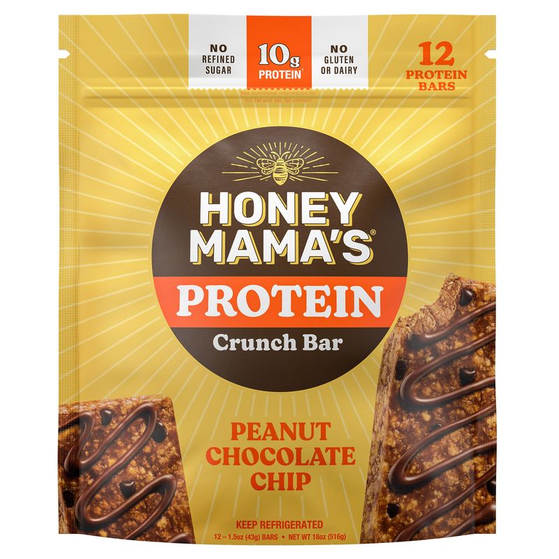 Honey Mama'S Peanut Chocolate Chips Bar 12/1.5 oz