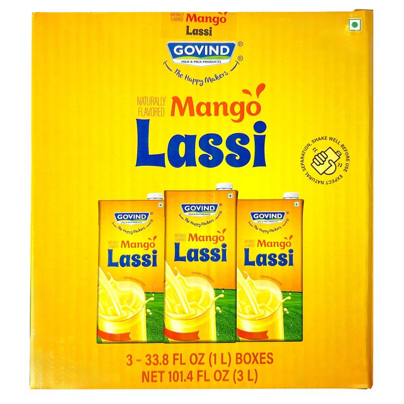 Govind Mango Lassi 3 Pack 1 Liter Each